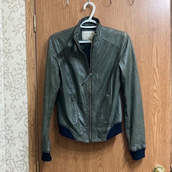 ASO Elena Gilbert TVD Lucky Brand leather jacket Y2K - Picture 2 of 6